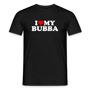 Ich liebe meinen Bubba - Männer T-Shirt - Schwarz - Vorne - AI Model Male 178 light (178cm)