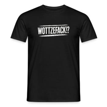 Wottzefack Humor Spruch Lustig Witzig Geschenkidee - Männer T-Shirt - Schwarz - Vorne - AI Model Male 178 light (178cm)