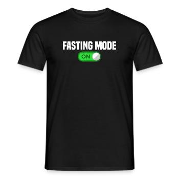 Fasting Mode On Toggle Graphic Tee - Men's T-Shirt - black - Front - AI Model Male 178 light (178cm)