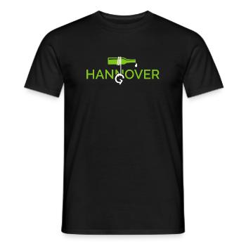 Bachelor Party Hanover Drinking Beer Funny - Men's T-Shirt - black - Front - AI Model Male 178 light (178cm)