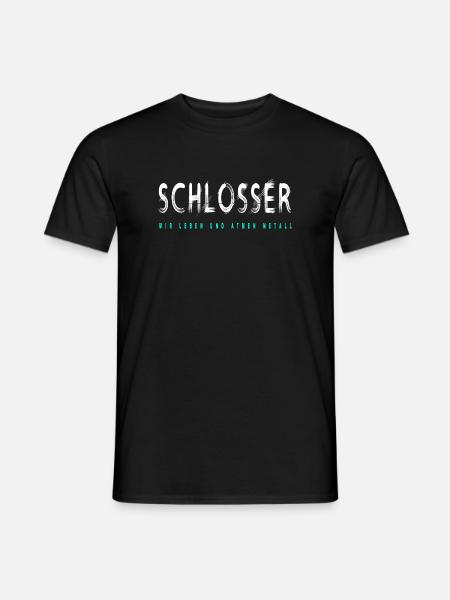 Schlosser Handwerker Design - Männer T-Shirt - Schwarz