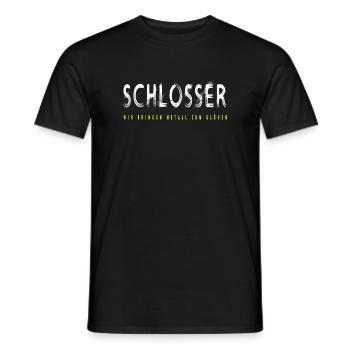 Schlosser Handwerker Design - Männer T-Shirt - Schwarz - Vorne - AI Model Male 178 light (178cm)