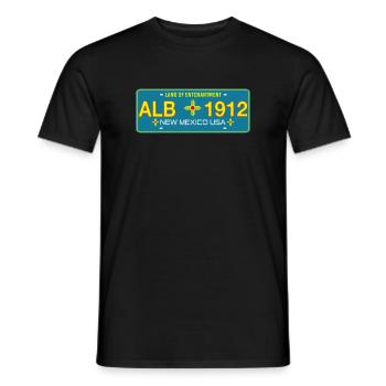 New Mexico Nummernschild Albuquerque - Männer T-Shirt - Schwarz - Vorne - AI Model Male 178 light (178cm)