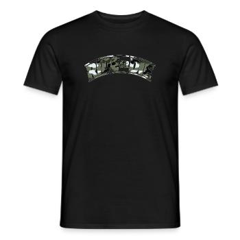 RIDE FOR DIE Camouflage Édition - T-shirt homme - noir - Devant - AI Model Male 178 light (178cm)