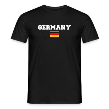 Allemagne Deutschland - T-shirt homme - noir - Devant - AI Model Male 178 light (178cm)