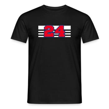 Numéro 24 France - T-shirt homme - noir - Devant - AI Model Male 178 light (178cm)