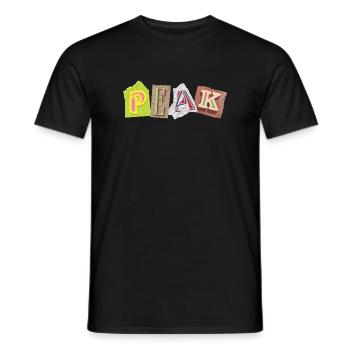 Peak – Jugendwort 2026 Style Meme - Männer T-Shirt - Schwarz - Vorne - AI Model Male 178 light (178cm)