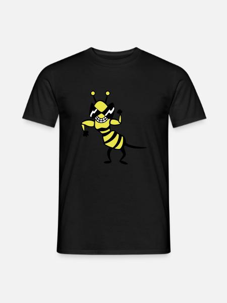 Wasp - Bee - Men's T-Shirt - black