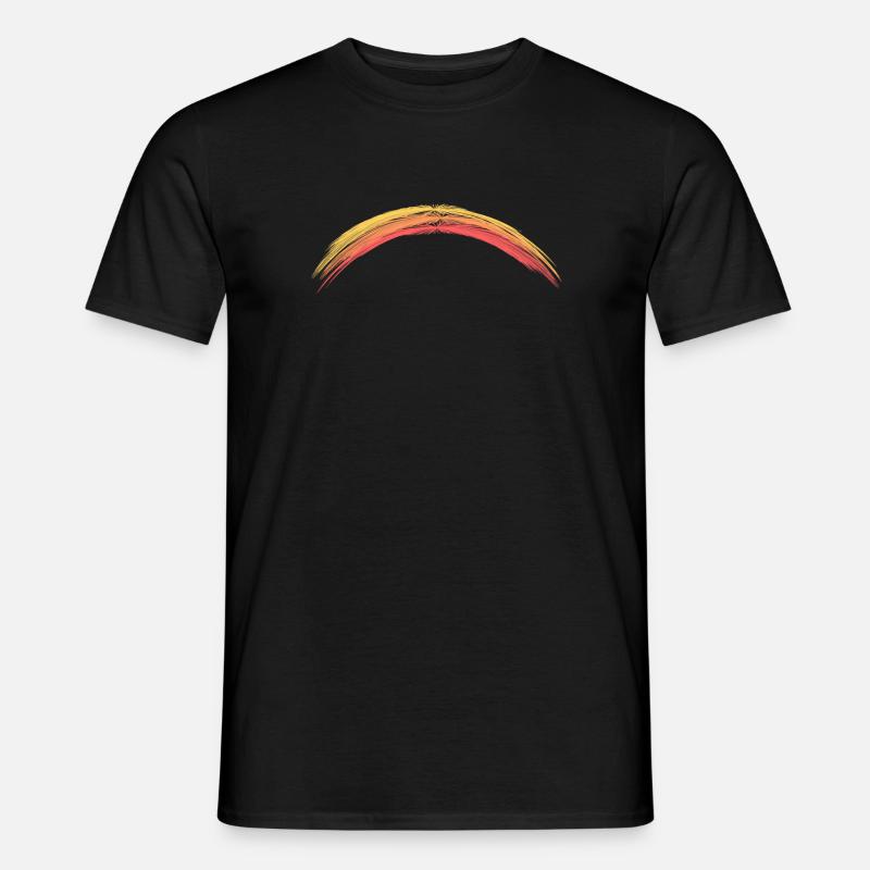 Bogen Kunst Art farbig - Männer T-Shirt - Schwarz