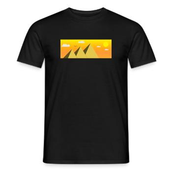 Égypte Égypte Le Caire vacances pyramide idée cadeau - T-shirt homme - noir - Devant - AI Model Male 178 light (178cm)