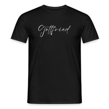 T-shirt Gottfried Nom cadeau pour hommes - T-shirt homme - noir - Devant - AI Model Male 178 light (178cm)