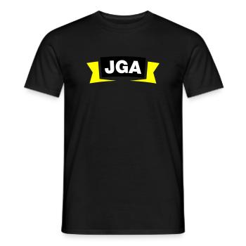 Bachelor Party Emblem / Logo - Men's T-Shirt - black - Front - AI Model Male 178 light (178cm)