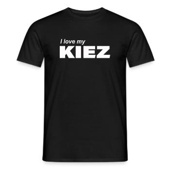 J’ADORE MON KIEZ - T-shirt homme - noir - Devant - AI Model Male 178 light (178cm)