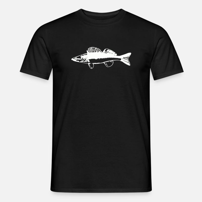Poisson avec mouvement de l’eau - T-shirt homme - noir