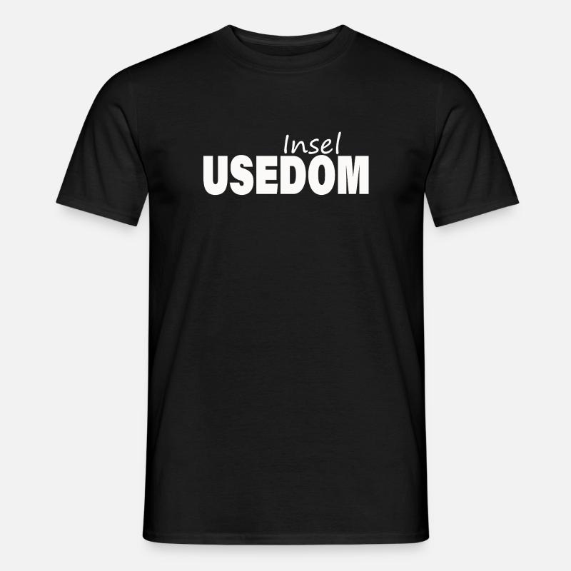 USEDOM - Männer T-Shirt - Schwarz
