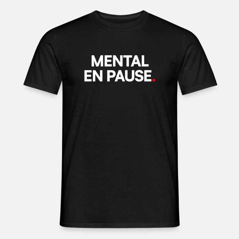 Mentale Pause - Männer T-Shirt - Schwarz