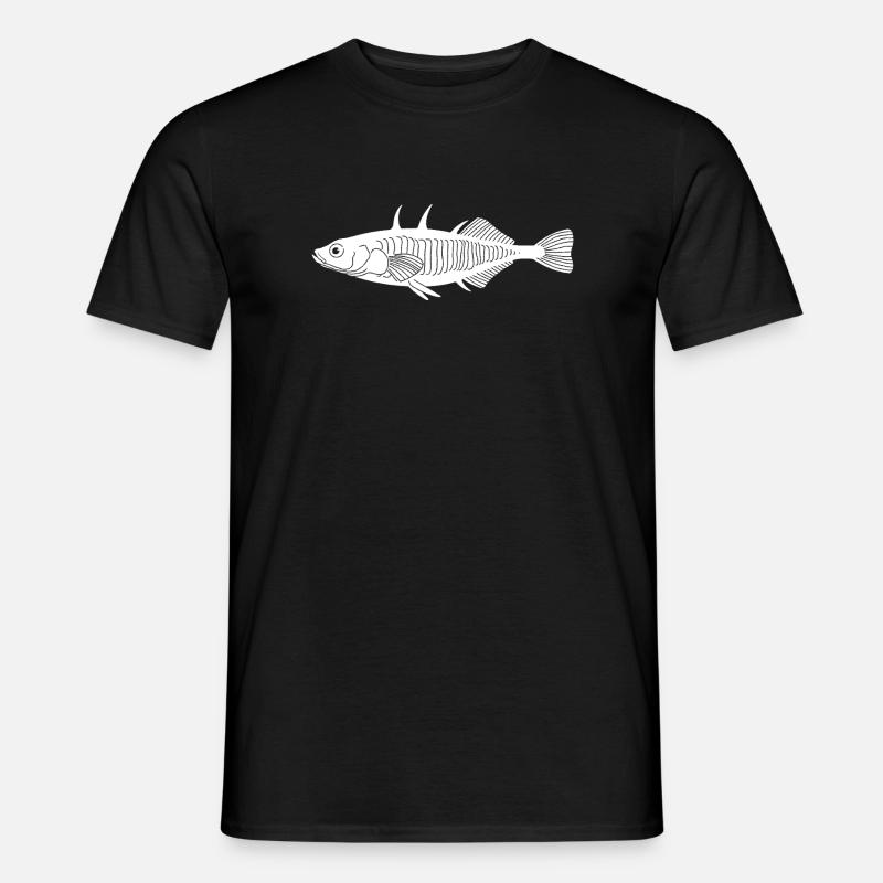 Stichling - Männer T-Shirt - Schwarz