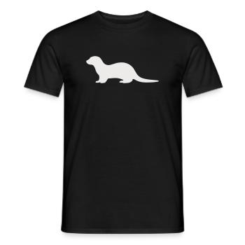 otter_tier_1 - Männer T-Shirt - Schwarz - Vorne - AI Model Male 178 light (178cm)