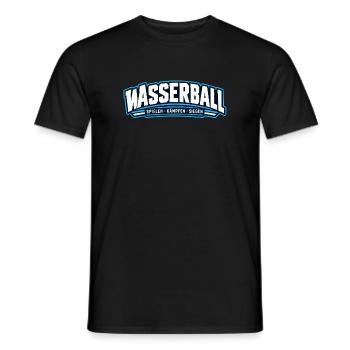 Wasserball Kraft-Logo - Männer T-Shirt - Schwarz - Vorne - AI Model Male 178 light (178cm)