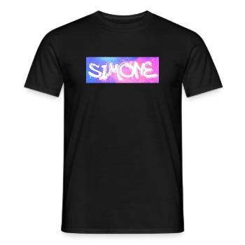 Simone - Männer T-Shirt - Schwarz - Vorne - AI Model Male 178 light (178cm)