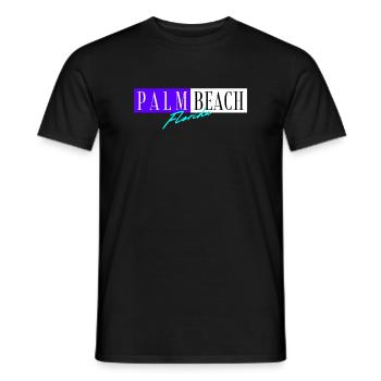 Palm Beach Florida - Men's T-Shirt - black - Front - AI Model Male 178 light (178cm)