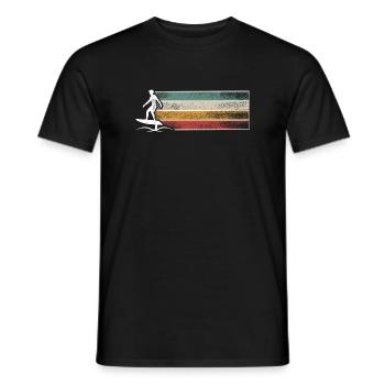 Hydrofoil Surfing Surf Surfer Hydrofoil Surfen - Men's T-Shirt - black - Front - AI Model Male 178 light (178cm)