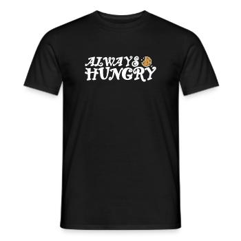 Always hungry helles Design - Männer T-Shirt - Schwarz - Vorne - AI Model Male 178 light (178cm)