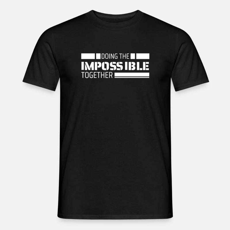 Doing the impossible together - Men's T-Shirt - black