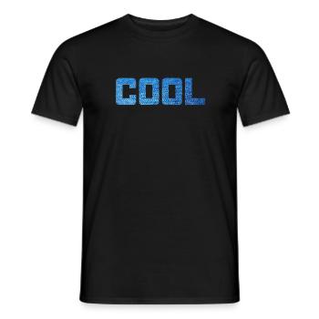 Cool Jeans Pattern Party Stylish Statement Vibes - Men's T-Shirt - black - Front - AI Model Male 178 light (178cm)