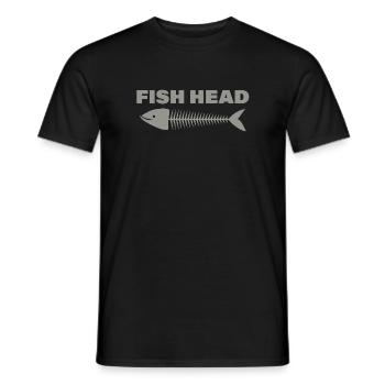FISH HEAD - Männer T-Shirt - Schwarz - Vorne - AI Model Male 178 light (178cm)