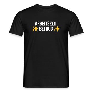 Arbeitszeitbetrug Meme - Männer T-Shirt - Schwarz - Vorne - AI Model Male 178 light (178cm)