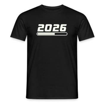 2026 - T-shirt homme - noir - Devant - AI Model Male 178 light (178cm)