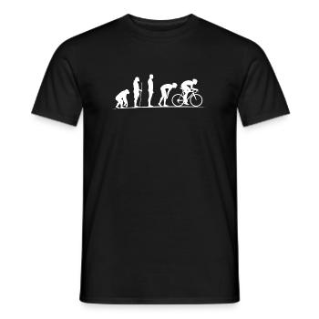 Life in motion to become a racing cyclist - Men's T-Shirt - black - Front - AI Model Male 178 light (178cm)