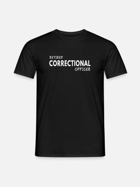 Retired Correctional Officer - Men's T-Shirt - black