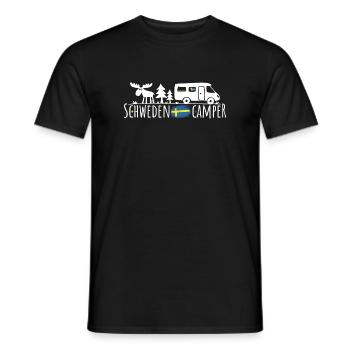 Schweden Camper Silhouette - Männer T-Shirt - Schwarz - Vorne - AI Model Male 178 light (178cm)