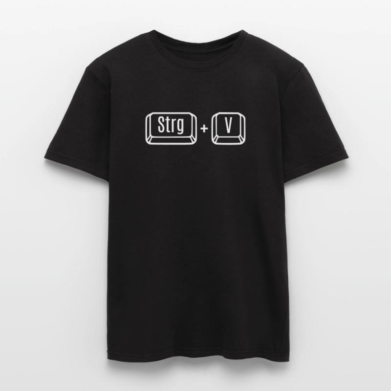 Ctrl + C Copy Ctrl + V Paste Mom Dad Child Men’s T-shirt