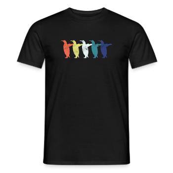Pinguini pinguini - T-shirt uomo - nero - Fronte - AI Model Male 178 light (178cm)