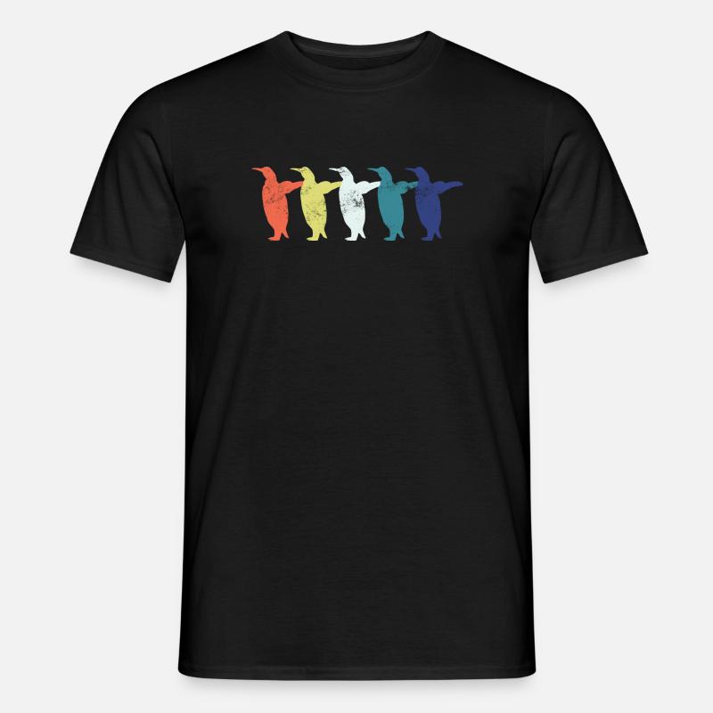 Pinguin Pinguine - Männer T-Shirt - Schwarz