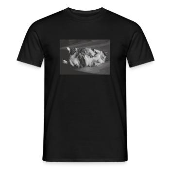 Chemise de sommeil officielle Chat Pyjama Cat Maman - T-shirt homme - noir - Devant - AI Model Male 178 light (178cm)
