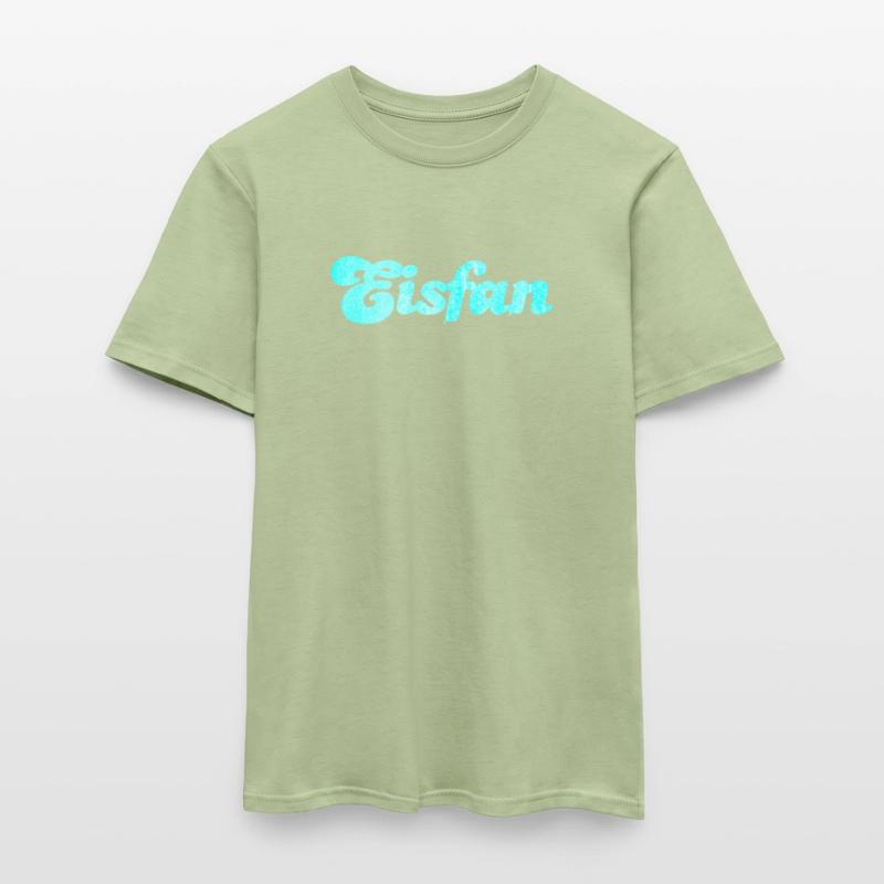 Eisfan cool Statement Eiscreme Eis Eiskrem Fan Männer T-Shirt