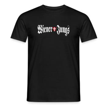 Wiener Jungs Wien Ultras Hooligans - Männer T-Shirt - Schwarz - Vorne - AI Model Male 178 light (178cm)