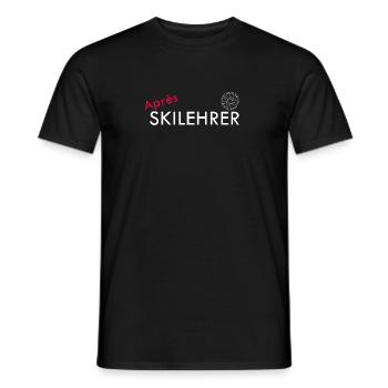 Apres Skilehrer - Männer T-Shirt - Schwarz - Vorne - AI Model Male 178 light (178cm)