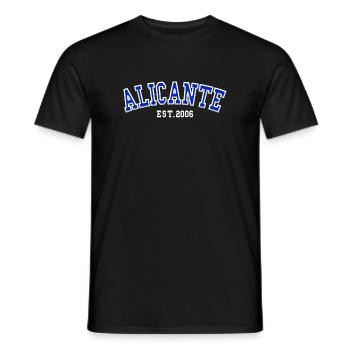 Alicante gegründet 2006 - Männer T-Shirt - Schwarz - Vorne - AI Model Male 178 light (178cm)