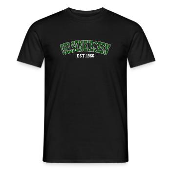 Gelsenkirchen Est. 1966 - Men's T-Shirt - black - Front - AI Model Male 178 light (178cm)