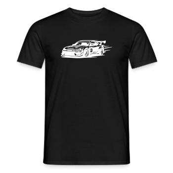 Car Racing Car - Men's T-Shirt - black - Front - AI Model Male 178 light (178cm)