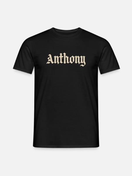 Anthony - Männer T-Shirt - Schwarz