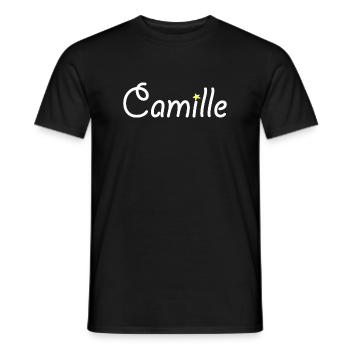 Camille - T-shirt homme - noir - Devant - AI Model Male 178 light (178cm)
