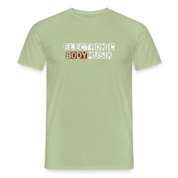 Electronic body music - Männer T-Shirt - Sage - Vorne - AI Model Male 178 light (178cm)