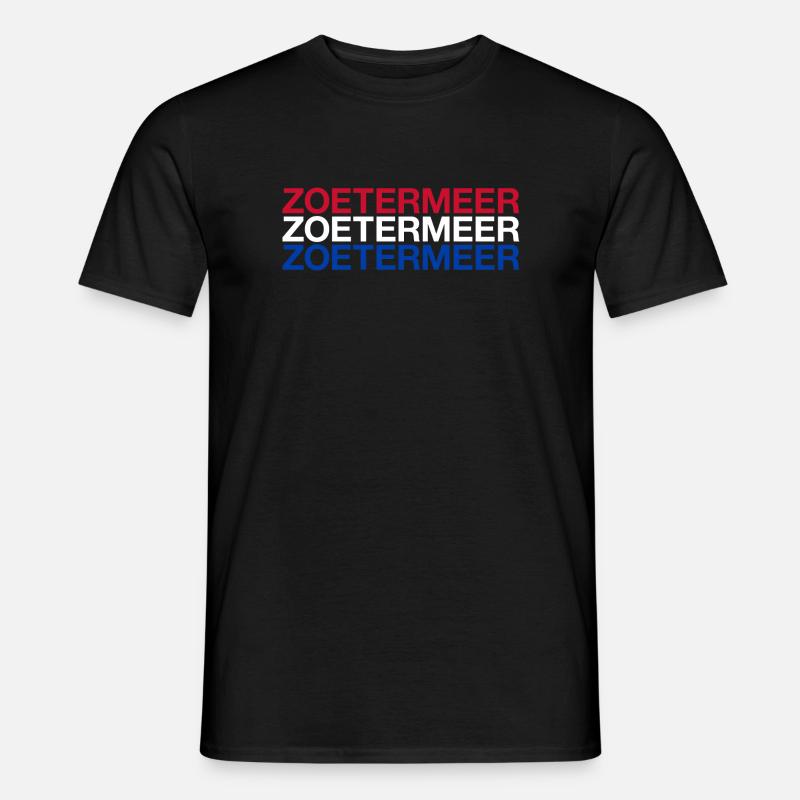 ZOETERMEER Netherlands Netherlands Flag - Men's T-Shirt - black
