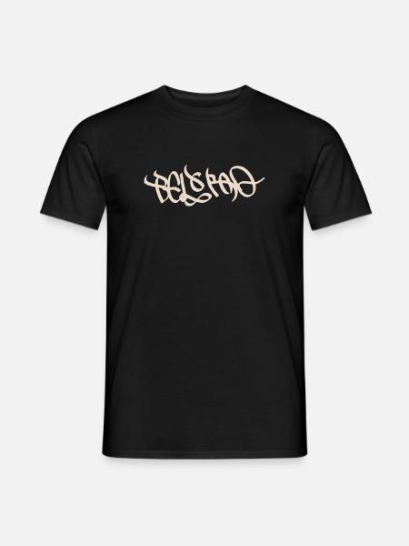 Abstract graffiti design with Belgrade flair - Men's T-Shirt - black